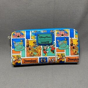 Loungefly Disneyland Cartoon Wallet - Blue and Orange